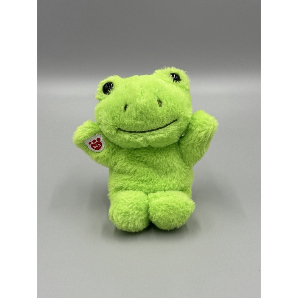 Build A Bear Mini Buddies Beans Spring Green Frog Plush 7" Stuffed Animal 2024
